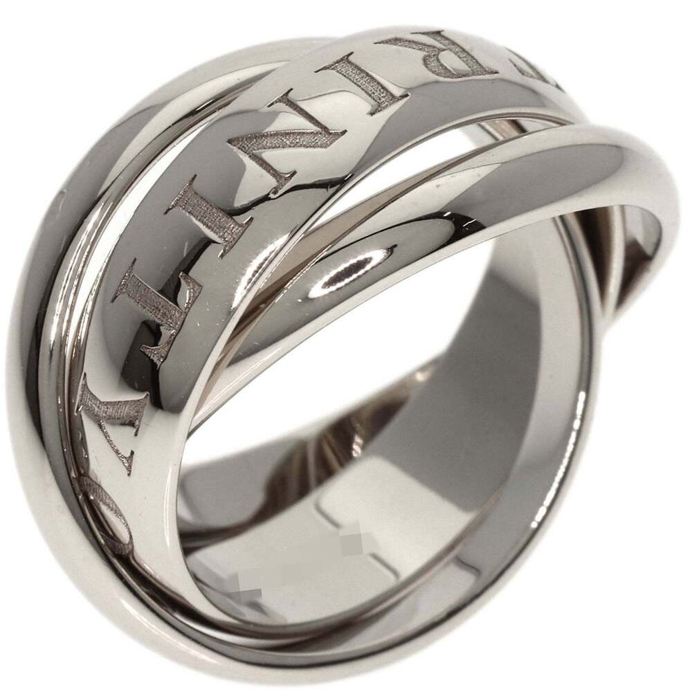 Cartier Authentic 18k Silver Trinity Ring #52 - image 2